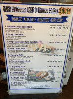Katana Sushi Japanese menu