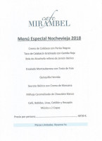 Mirambel menu