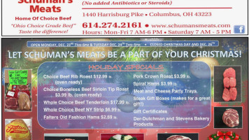 Schuman's Meats menu
