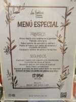 La Martinez menu