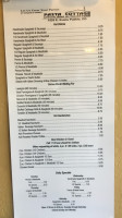 Pasta Cottage, The menu