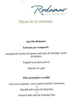 Rodamar menu