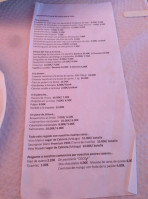 Chiringuito Aqui Mismo Playa Antonio menu