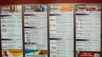 Smoothie King menu