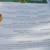 Sunshine Coast Brewery menu