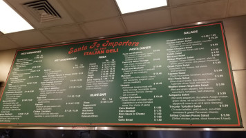 Santa Fe Importers menu