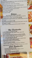 Patagonia Empanadas menu