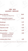 Gasthof Weissl menu