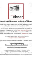 Brauerei Ebner menu