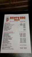 Rudy's Bbq Shack menu