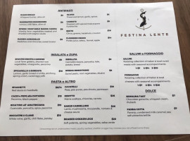Festina Lente menu