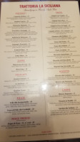 Trattoria La Siciliana menu