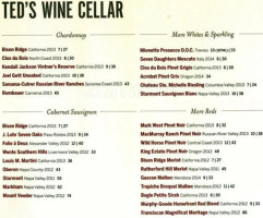 Ted's Montana Grill menu