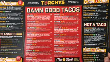 Torchy's Tacos menu