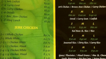 Tropic Island Jerk Chicken menu