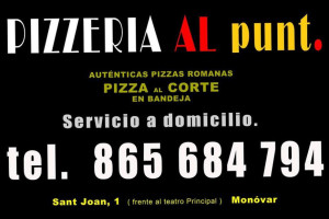 Pizzeria Al Punt menu