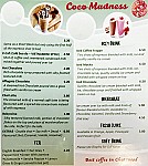 Coco Madness menu