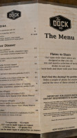 The Dock Bar Restaurant menu
