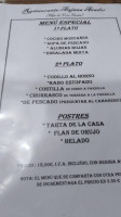 Asador Anjana menu