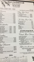 Omars Seafood Grill menu