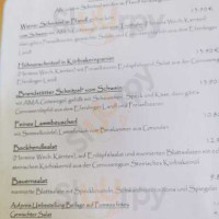 Landgasthof Dieplinger menu