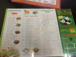 China House menu
