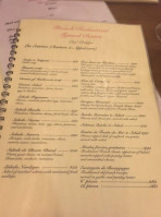 Tymad Bistro menu