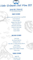 Captain James Seafood Palace menu