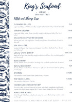 King's Seafood menu