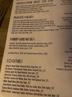 Jack's Miami menu