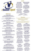 The Sweet Spot menu