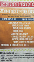 Grande Burrito Grill menu