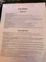 The Nook menu