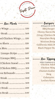 Popot's Diner menu