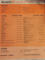 Diablito Food&music menu