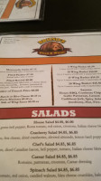 Bruno's Pizza Wings menu