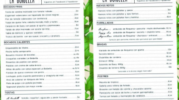La Boibella menu