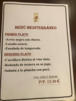 Asador Del Rey Fernando menu