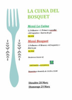 La Cuina Del Bosquet food