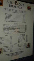 Allegro Cafe menu
