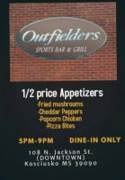 Outfielders Sports Grill menu