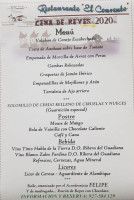 Rural El Convento menu