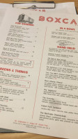 Boxcar At Hop City West End menu