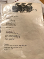 Mom's Kitchen menu