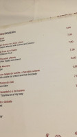 La Verandah menu