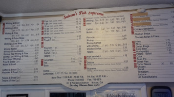 Saleems Fish Supreme Llc menu