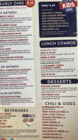 Kickback Jack's High Point menu