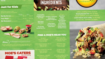 Moe's Southwest Grill menu