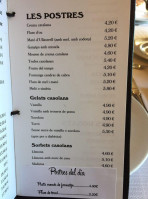 Taiet D'ullastrell menu