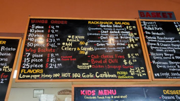 Rack Shack Bbq Wings menu